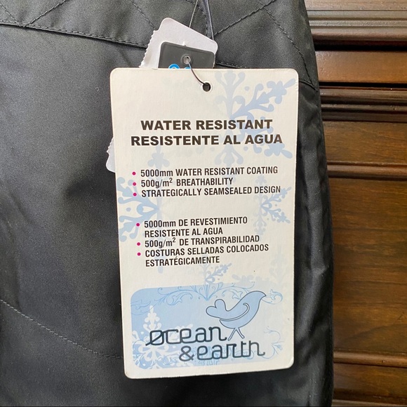 NWT! Ocean & Earth Water Resistant Snow Pants - Picture 8 of 8